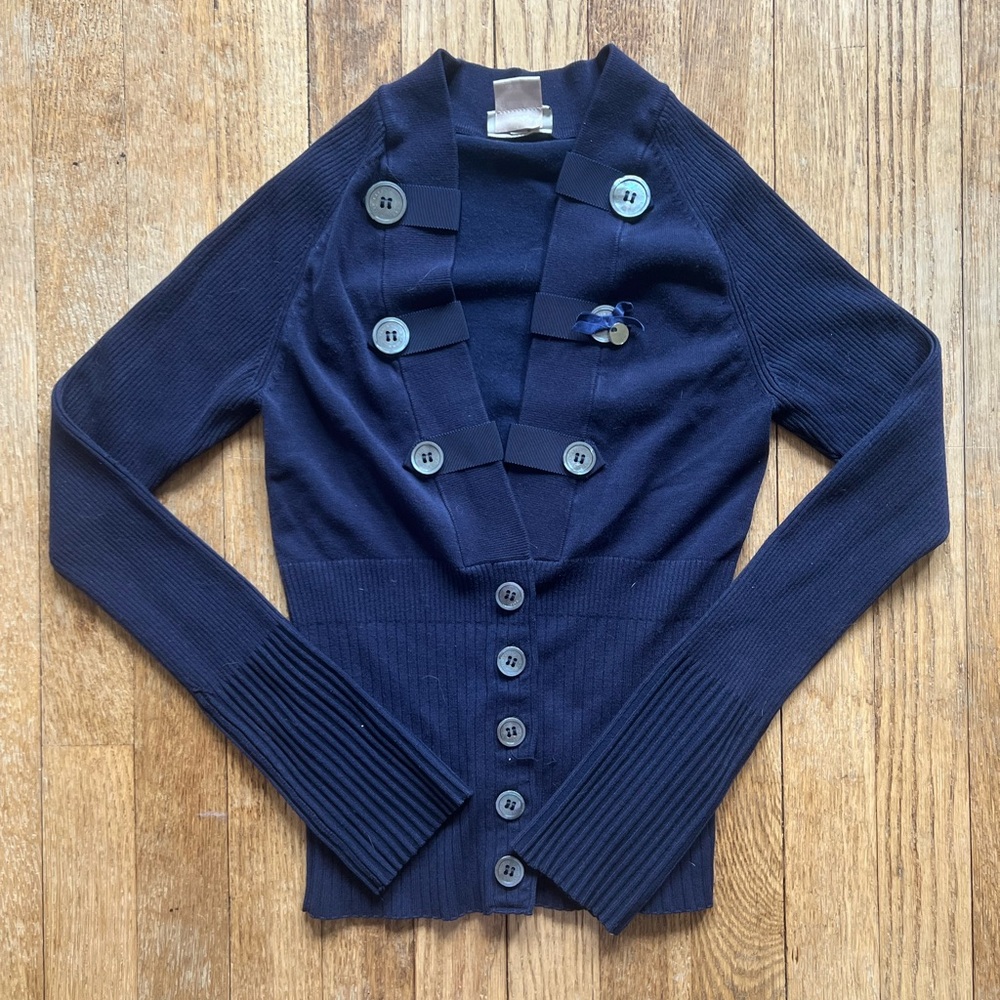 Karen Millen England Button-Up Cardigan Size 1